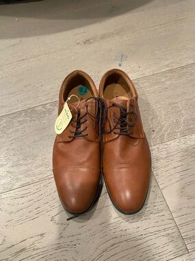 Aldo Men's Brown Leather Lace-Up Dress Shoes size 7.5